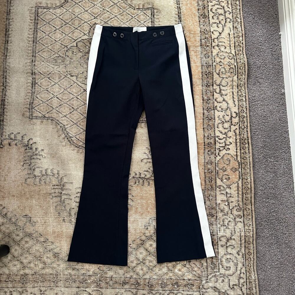3.1 Phillip Lim,  Navy with white stripes down each leg. Brand new, with tags.